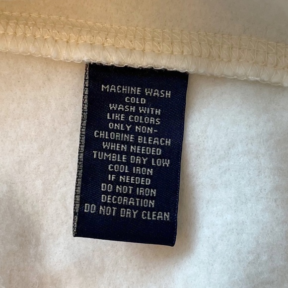 Polo Jeans Company Full Zip Ivory Hoodie Women's Size L - Picture 7 of 7